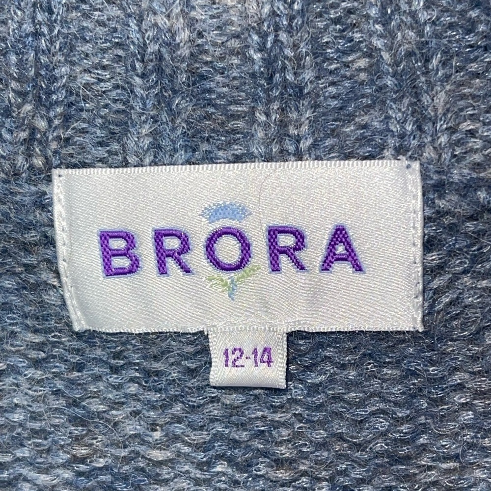 Brora Alpaca Cable Knot Jumper Sweater. Size 12-14 GUC - Picture 9 of 11